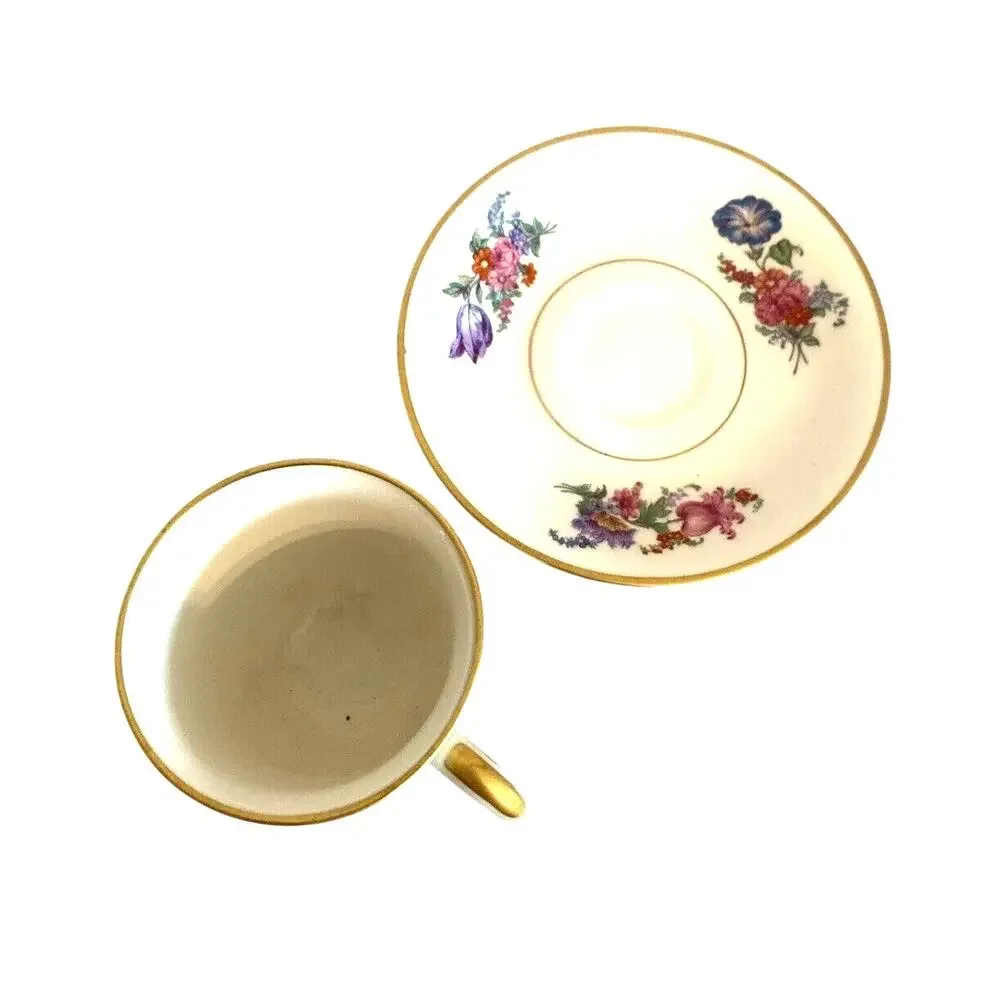 Vintage Lamberton Ivory Tea Cup & Saucer Set Demi